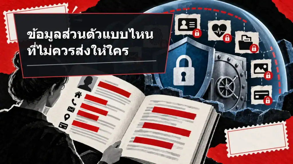 ข้อมูลส่วนตัวแบบไหนที่ไม่ควรส่งให้ใครเลย