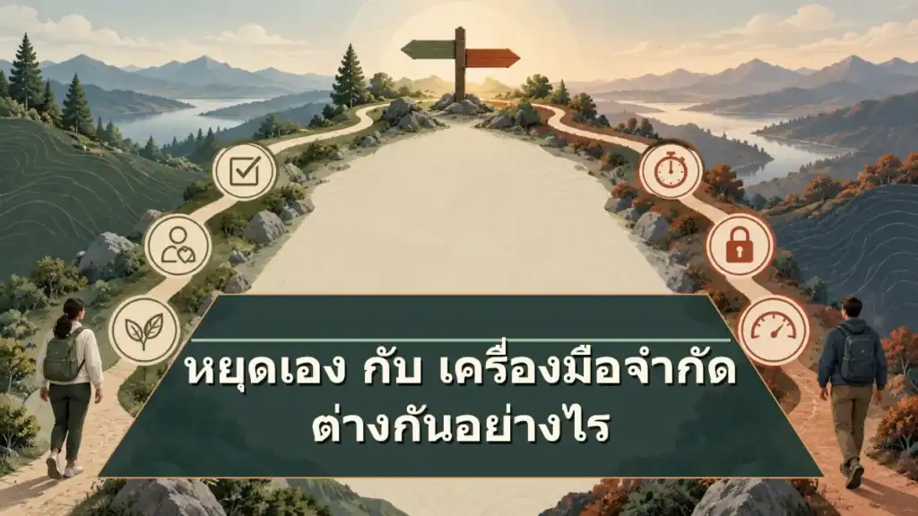 หยุดเองกับใช้เครื่องมือจำกัด ต่างกันอย่างไร