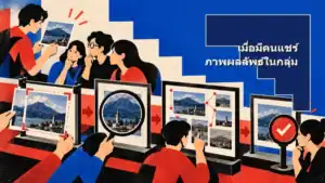 เมื่อคนในกลุ่มแชร์ภาพผลลัพธ์ ควรอ่านอย่างไร