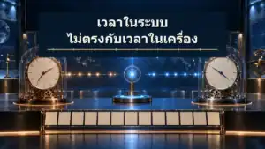 เวลาในระบบกับเวลาบนเครื่องไม่ตรงกัน มีผลอย่างไร